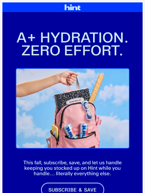 drinkhint newsletter: Hydration with perfect attendance? 💯