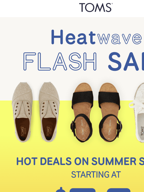 toms newsletter: Forecast: Hot Deals Starting at $35☀️