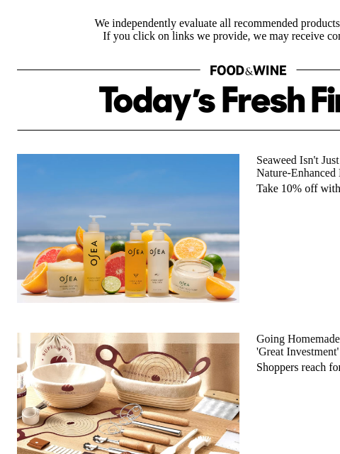 foodandwine newsletter: Going Homemade? This Sourdough Kit Is a 'Great Inv...