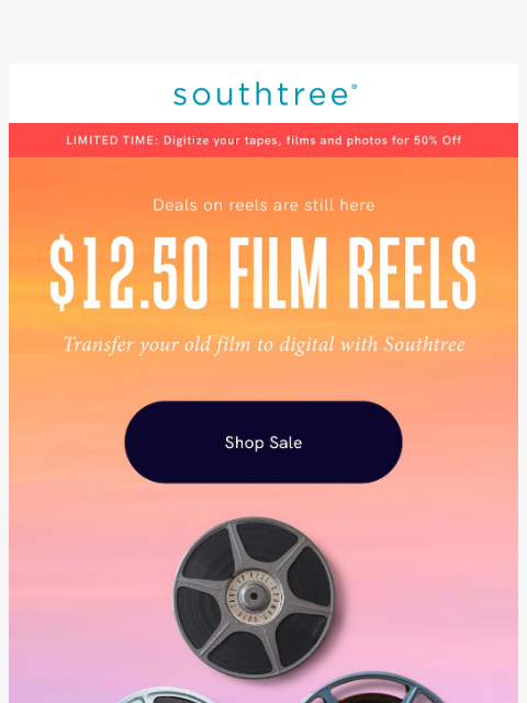 southtree newsletter: Ending soon: 50% OFF Southtree