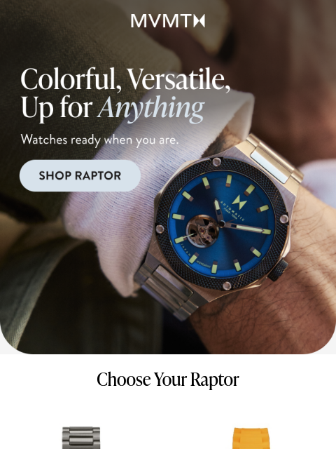 mvmt newsletter: Built for More: The Raptor Collection