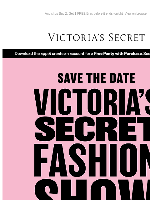 victoriassecret newsletter: Inside: An Iconic Announcement
