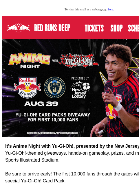 newyorkredbulls newsletter: Big Plays, Big Energy, Big Anime Vibes This Saturd...