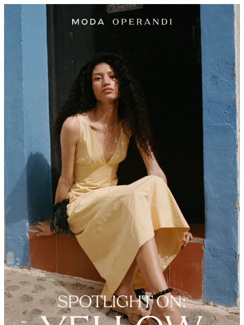 modaoperandi newsletter: The Mood: ✨🌻💛🍯🌙
