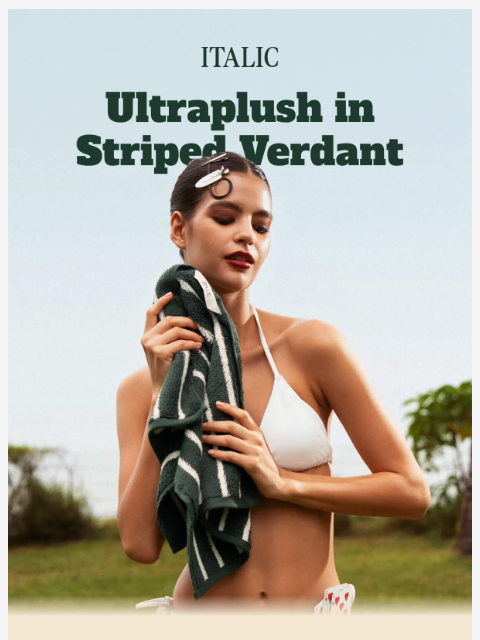 italic newsletter: The Official Towel of Fall 2026