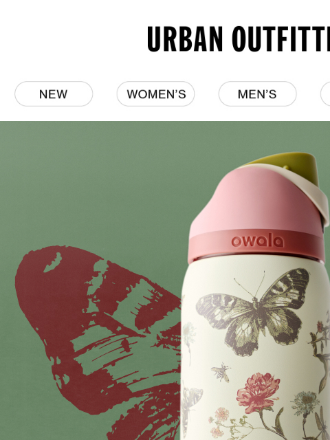 urbanoutfitters newsletter: DROP EVERYTHING 🦋 New UO Exclusive Owala