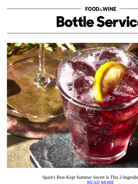 foodandwine newsletter: Spain's Best-Kept Summer Secret Is This 2-Ingredie...