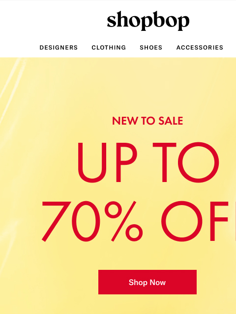 shopbop-mail newsletter: SALE: up to 70% off