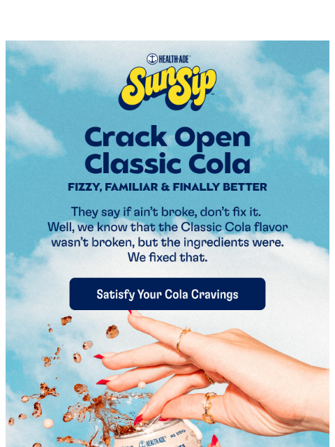 health-ade newsletter: NEW SUNSIP IS HERE