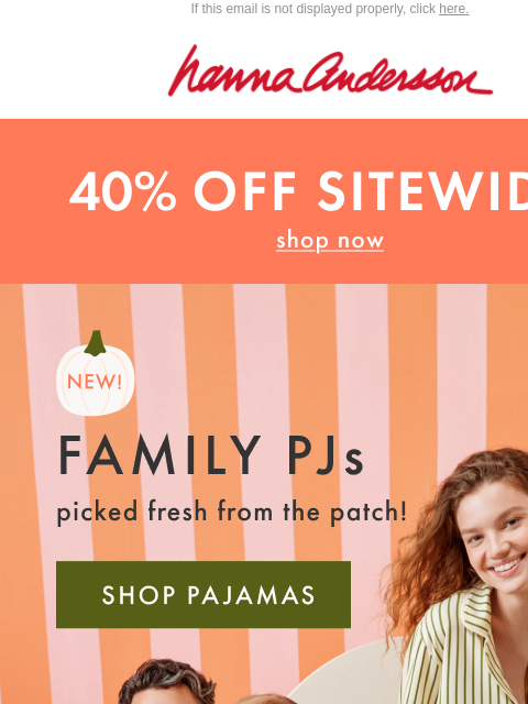 hannaandersson newsletter: 🎃 Picked Fresh From The Patch