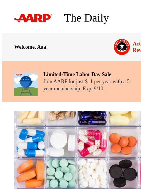 aarp newsletter: The Daily — Caution! These Drugs Can Cause Memory ...
