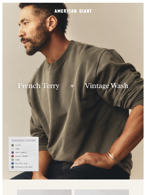 american-giant newsletter: Easy Days Comfort