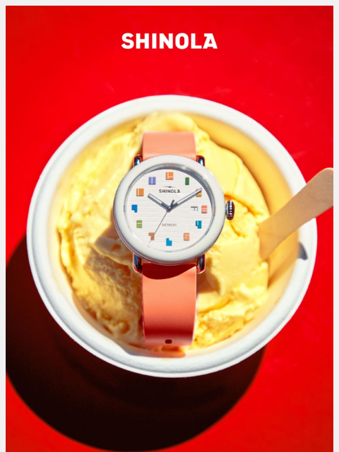shinola newsletter: The Sweetest Way to Tell Time