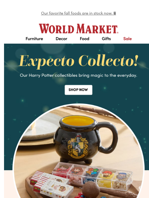 emailworldmarket newsletter: We're craving scrumptious fall flavors.