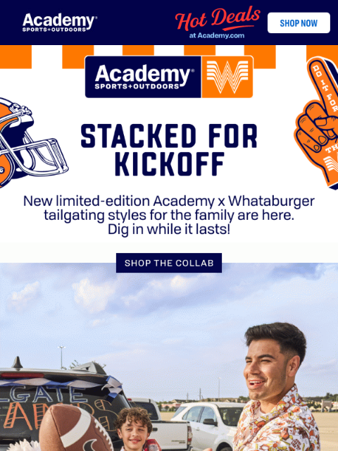 academy newsletter: Score Academy x Whataburger Gear for Game Day