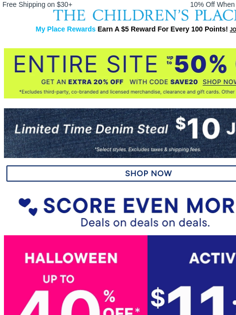 childrensplace newsletter: Want an EXTRA 20% Off??