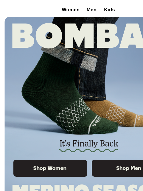 bombas newsletter: New Merinos Are Here