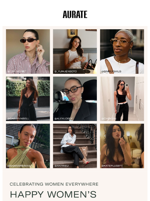 auratenewyork newsletter: HAPPY WOMEN’S EQUALITY DAY