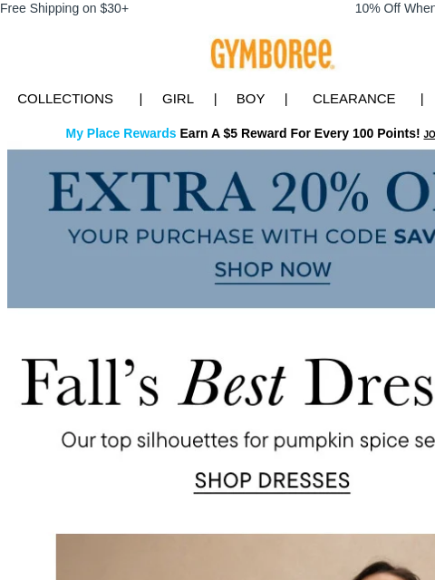 gymboree newsletter: 4 Dresses We're Obsessing Over 👗🌻🍂