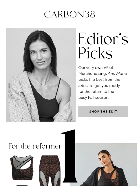 carbon38 newsletter: Our Editor's Picks