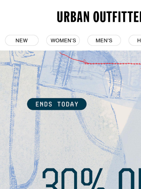 urbanoutfitters newsletter: Ends Tonight! 30% Off BDG →