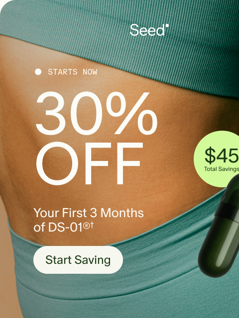 seed newsletter: 30% off + free gift → happening now.