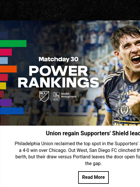 mlssoccer newsletter: Philadelphia storm back into Shield race as League...