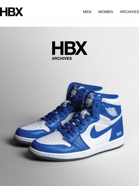 hbx newsletter: HBX Archives Preview: 26 Aug/9AM EST/9PM HKT Relea...
