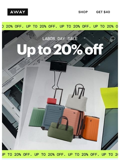 awaytravel newsletter: Labor Day Sale is here: Save up to 20%