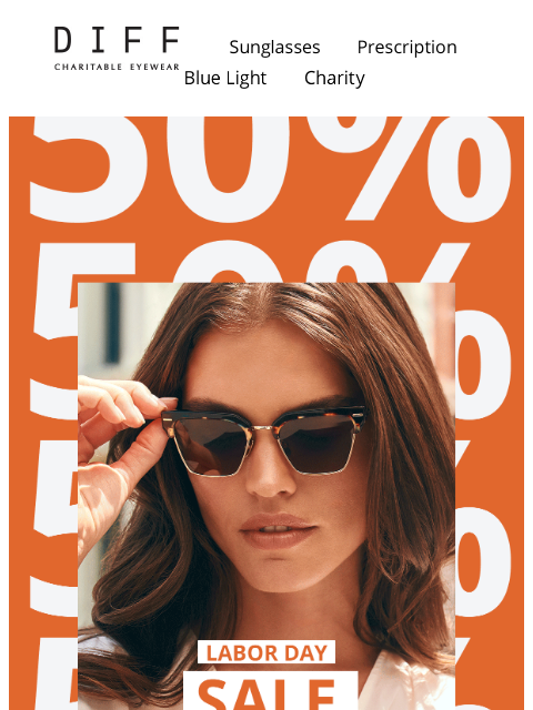 diffeyewear newsletter: 50% OFF Is So Hot Right Now 🔥