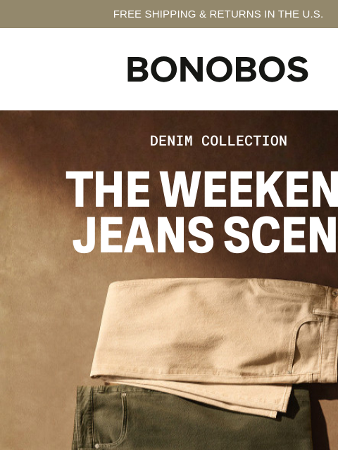 bonobos newsletter: Your Denim Lineup, Now With The Bootcut Jean