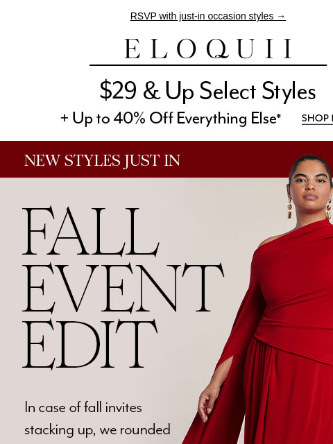 eloquii newsletter: Dresses for event SZN