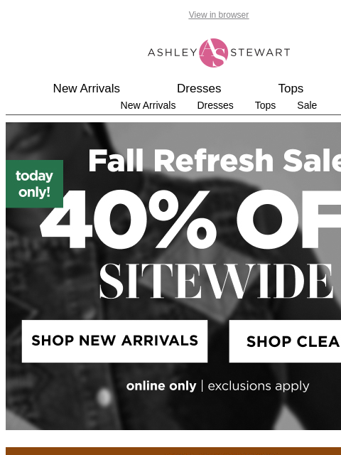 ashleystewart newsletter: The sweetest shade of fall 🍫🤎☕️*