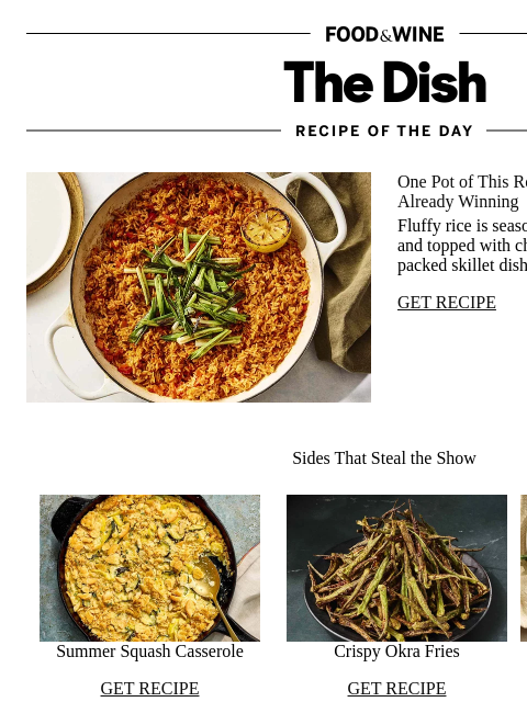 foodandwine newsletter: Skillet Red Rice