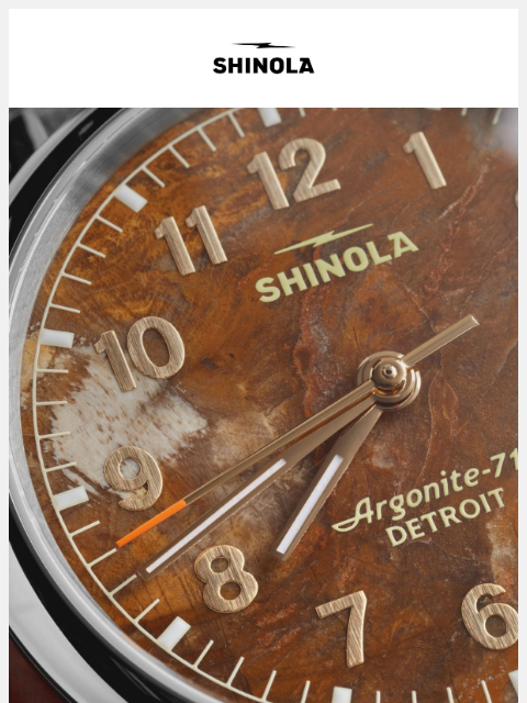shinola newsletter: Just In: Petrified Wood Vinton