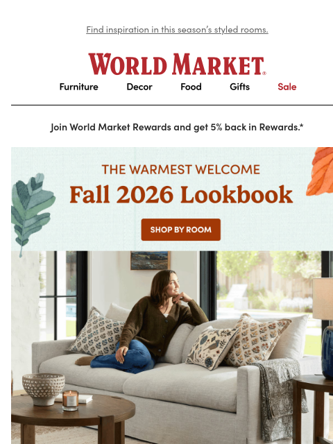 emailworldmarket newsletter: 👀 Our Fall Lookbook is here! 