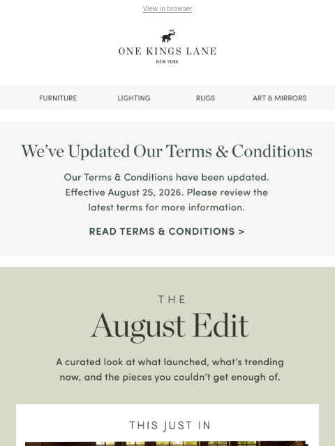onekingslane newsletter: The August Edit — Introducing Khadi & Loom, Up to ...