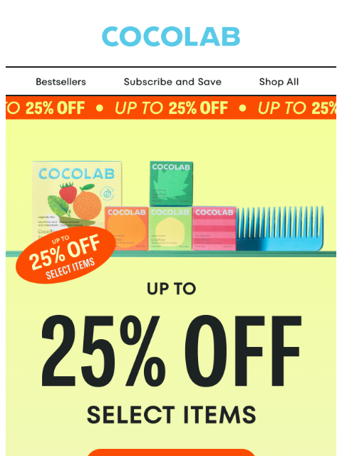 cocolab newsletter: IT’S LIVE: The Labor Day Sale