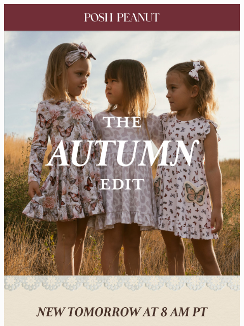poshpeanut newsletter: 🍂❤️ Tomorrow: New To The Autumn Edit