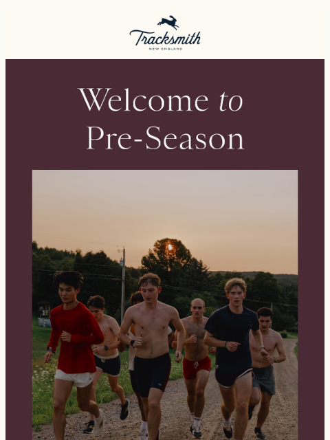 tracksmith newsletter: A New Story Begins…