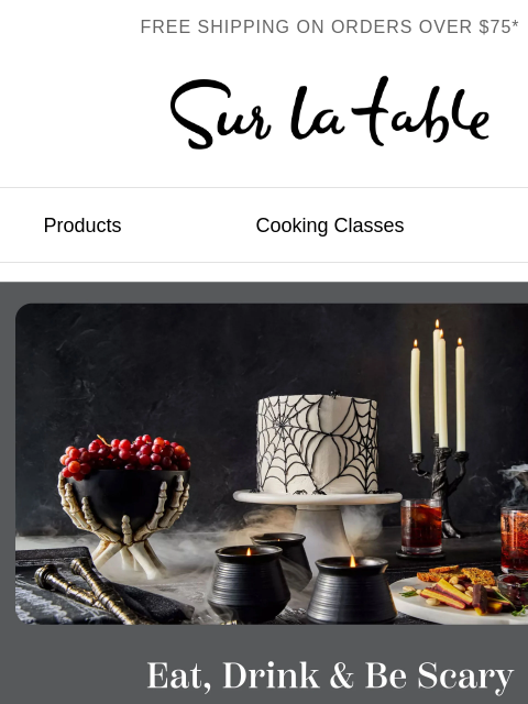 surlatable newsletter: 🦇 Host a most haunting Halloween.
