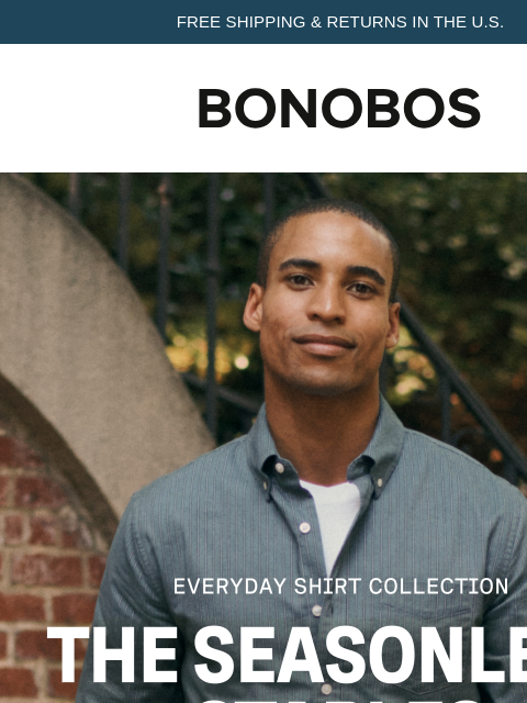 bonobos newsletter: New Everyday Shirts Just Landed