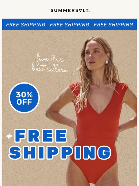 summersalt newsletter: Your Labor Day look ships for F-R-E-E