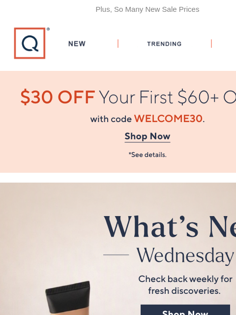 qvcemail newsletter: This Just In! So Much New for You