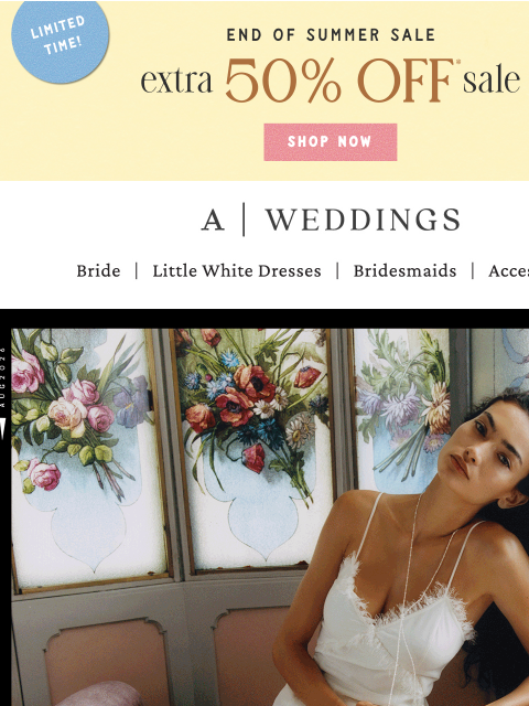 anthropologie newsletter: Lace, ever after: dresses for your love story