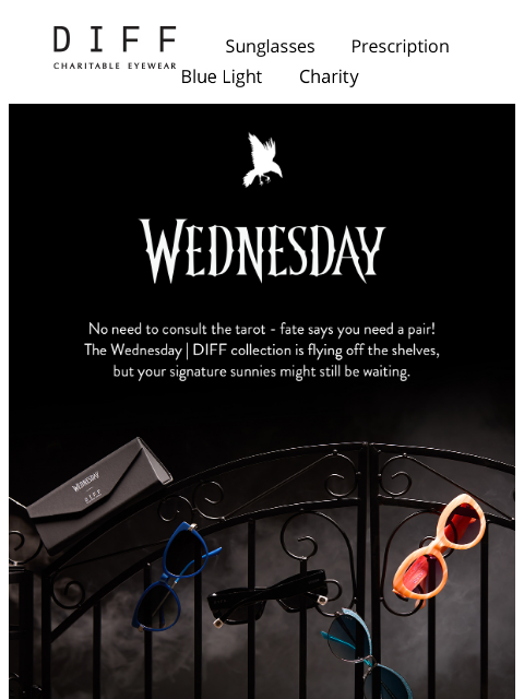 diffeyewear newsletter: Which Nevermore Icon Are You? 🖤🤍