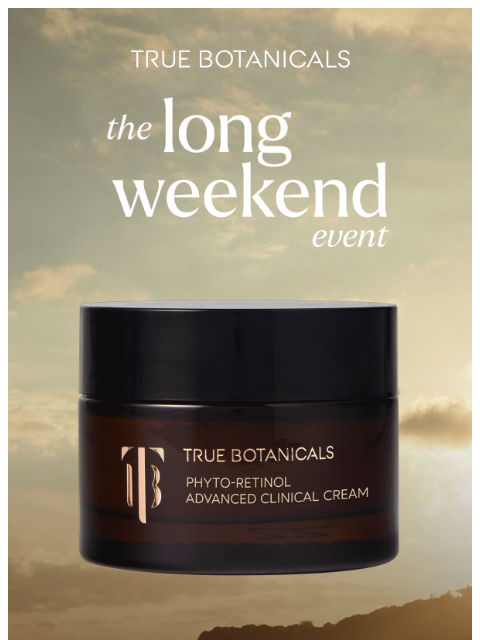 truebotanicals newsletter: 20% Off Sitewide Starts Now