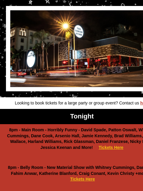 hive newsletter: Lineups for the Week are Out Now!