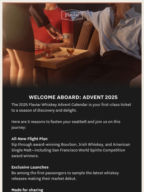 flaviar newsletter: Advent calendar ✅ Here are 5 reasons to preorder