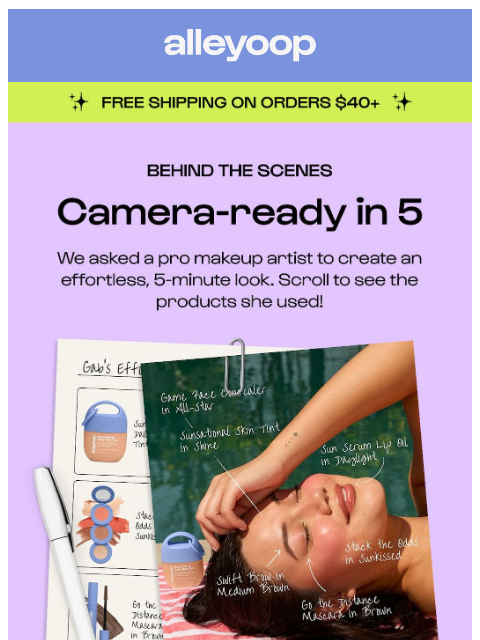 meetalleyoop newsletter: Camera-ready in 5 min? 📸